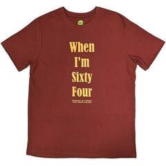 T-shirt The Beatles When I'm Sixty Four (Back Print) Red XL T-shirt