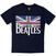 T-Shirt The Beatles Drop T Logo & Vintage Flag Navy Blue L T-Shirt