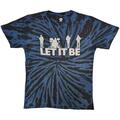 The Beatles Let It Be Silhouette (Wash Collection) Black L T-Shirt