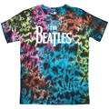 The Beatles Drop T Logo (Wash Collection) Dip-Dye on Grey L Majica