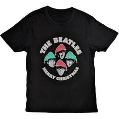 T-shirt The Beatles Christmas Hats Black XL T-shirt