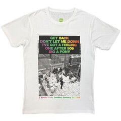 T-Shirt The Beatles Rooftop Songs Gradient White L T-Shirt