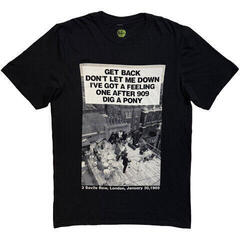 T-shirt The Beatles Rooftop Songs Black XL T-shirt