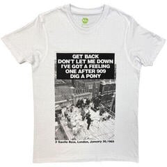 T-shirt The Beatles Rooftop Songs White L T-shirt