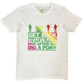 The Beatles Get Back Gradient White L T-Shirt