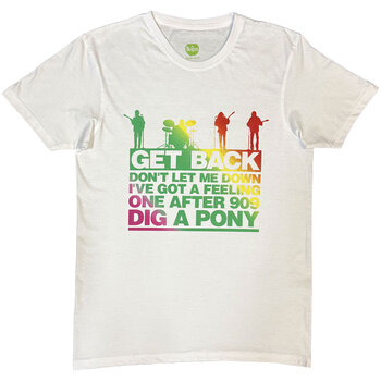 T-Shirt The Beatles Get Back Gradient White 2XL T-Shirt - 1