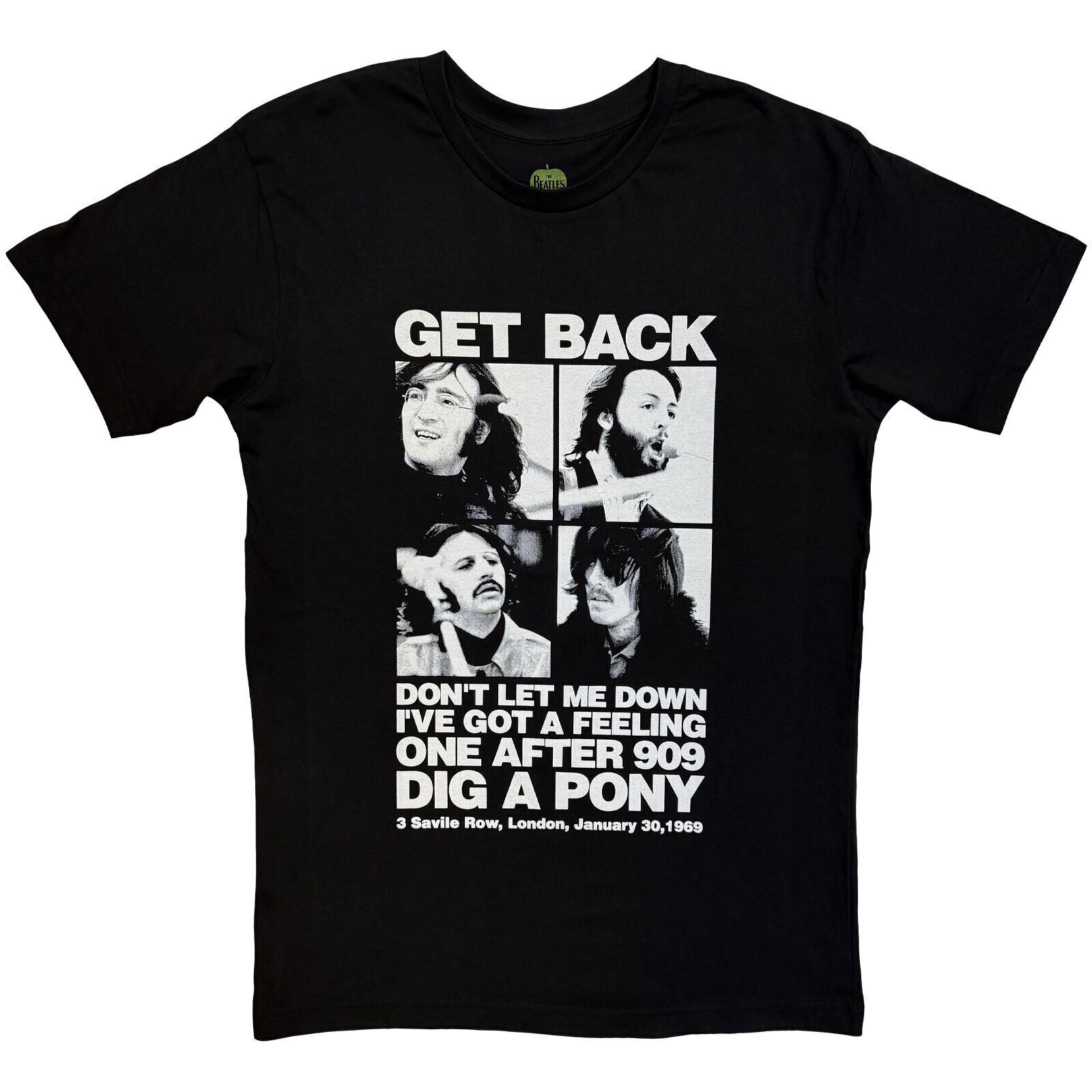 Skjorta The Beatles 3 Savile Row Black L Skjorta