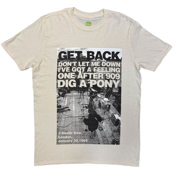 T-Shirt The Beatles Rooftop Shot Natural L T-Shirt - 1