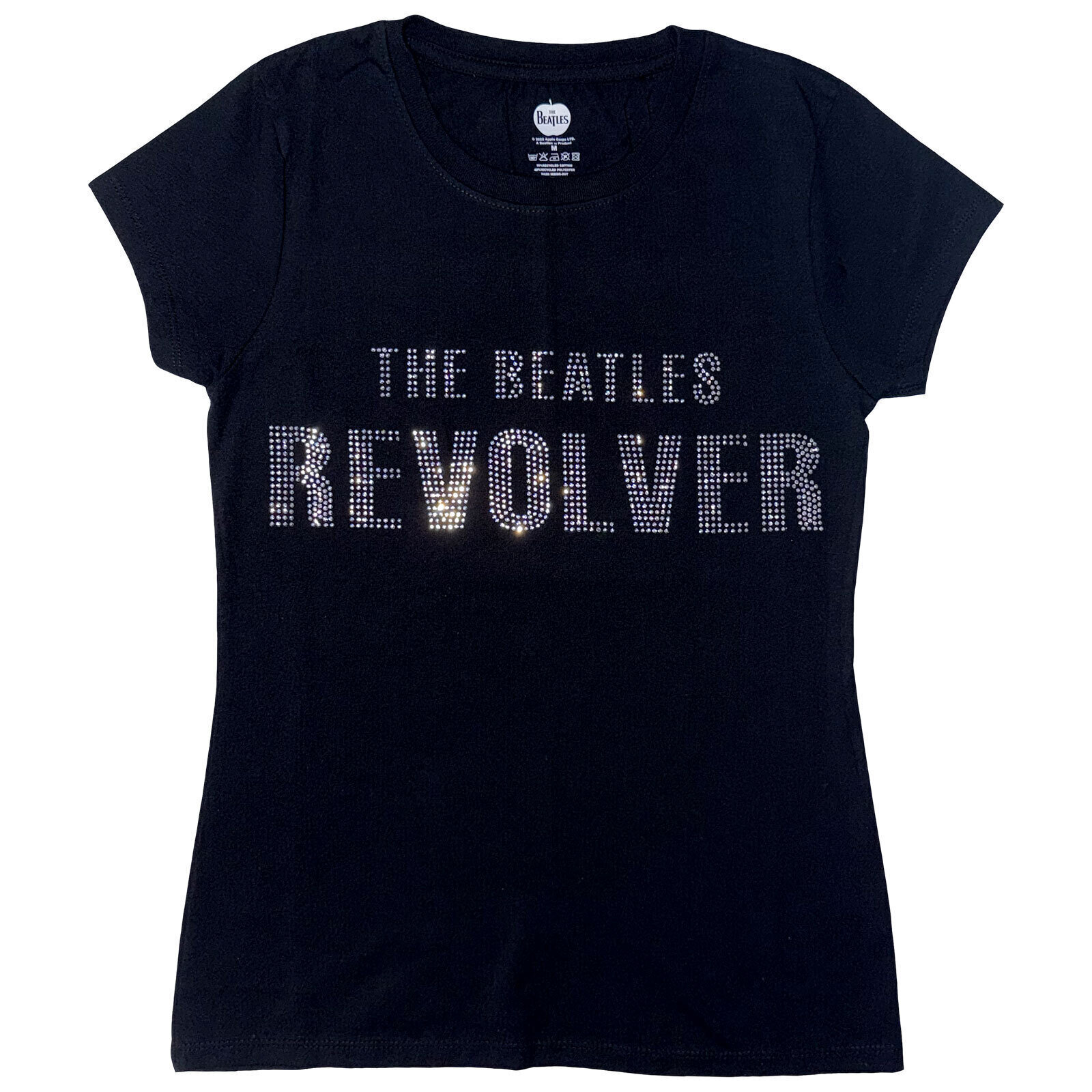 T-Shirt The Beatles Revolver Crystals (Embellished) Black S Damen T-Shirt