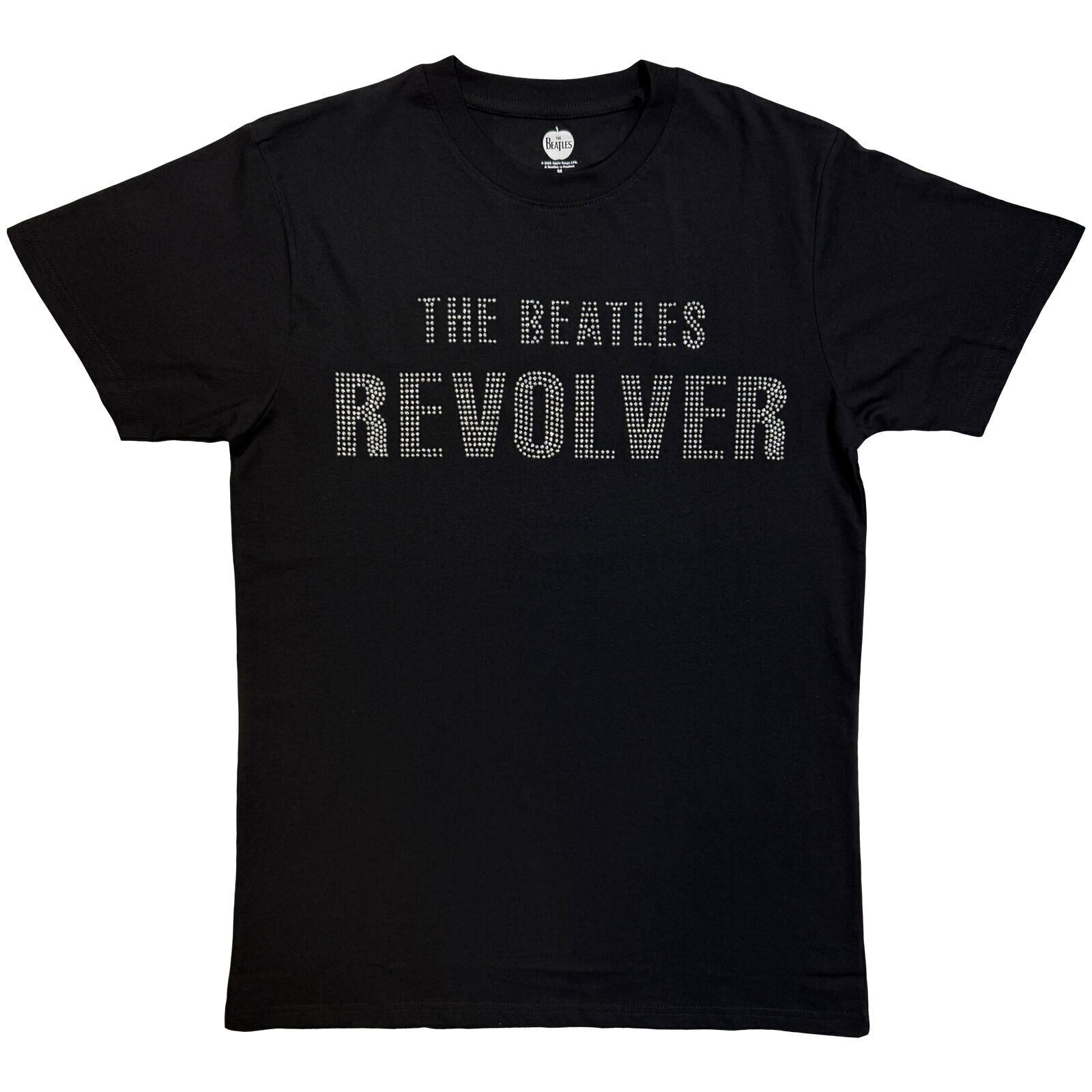 T-Shirt The Beatles Revolver Crystals (Embellished) Black L T-Shirt