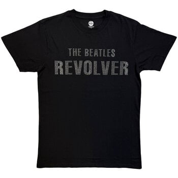 T-Shirt The Beatles Revolver Crystals (Embellished) Black 2XL T-Shirt - 1