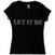 T-Shirt The Beatles Let It Be Crystals (Embellished) Black S Damen T-Shirt