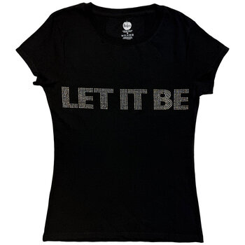 T-särk The Beatles Let It Be Crystals (Embellished) Black 2XL Naiste T-särk - 1