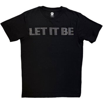 T-Shirt The Beatles Let It Be Crystals (Embellished) Black S T-Shirt - 1