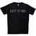 T-Shirt The Beatles Let It Be Crystals (Embellished) Black L T-Shirt
