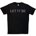 The Beatles Let It Be Crystals (Embellished) Black L Majica