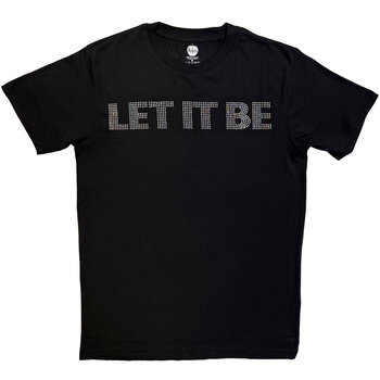 T-Shirt The Beatles Let It Be Crystals (Embellished) Black 2XL T-Shirt - 1