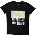 The Beatles Album Faces Gradient Silver Printing (Embellished) Black XL T-Shirt
