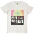 The Beatles Album Faces Gradient Silver Printing (Embellished) White XL T-Shirt