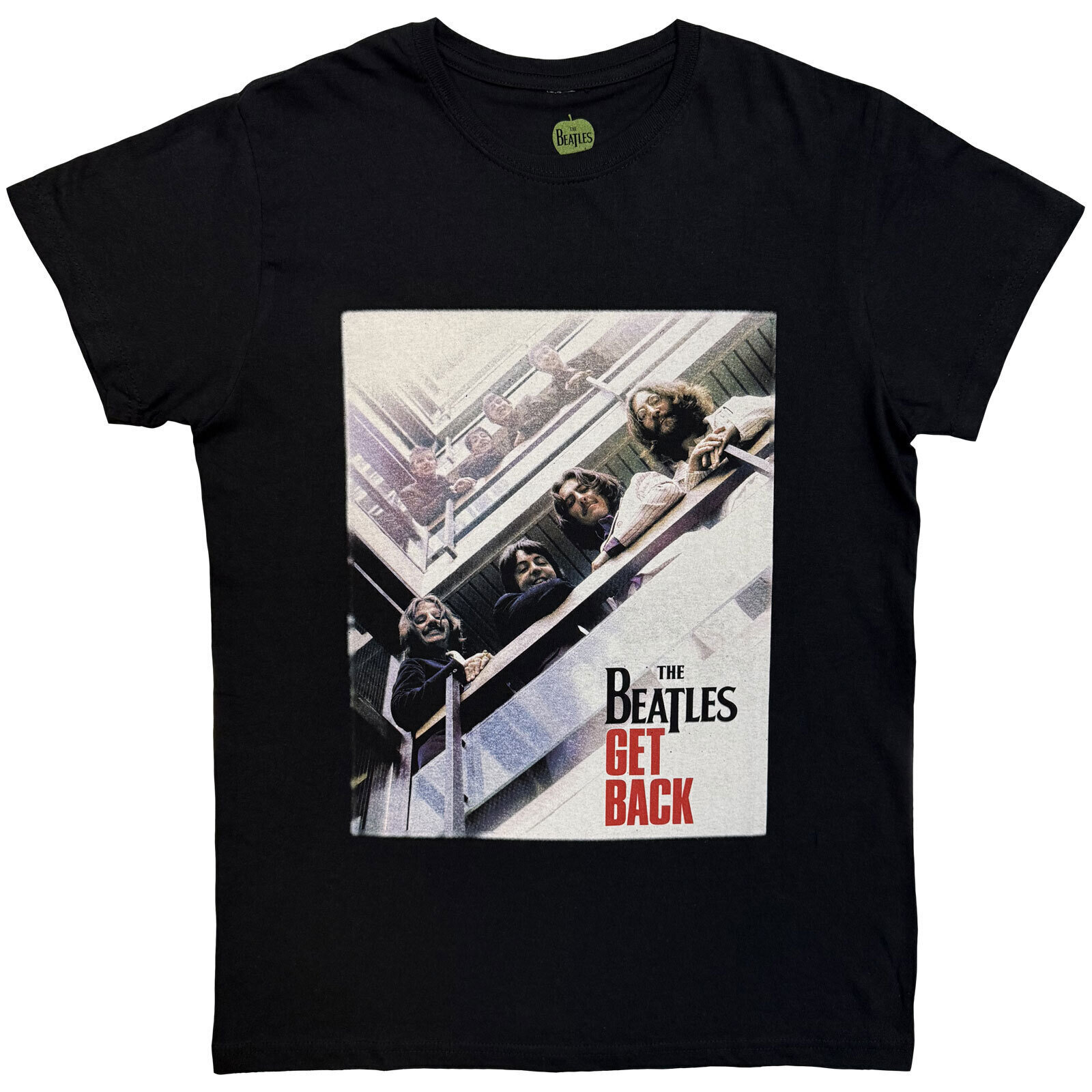 T-Shirt The Beatles Get Back Poster Black XL T-Shirt