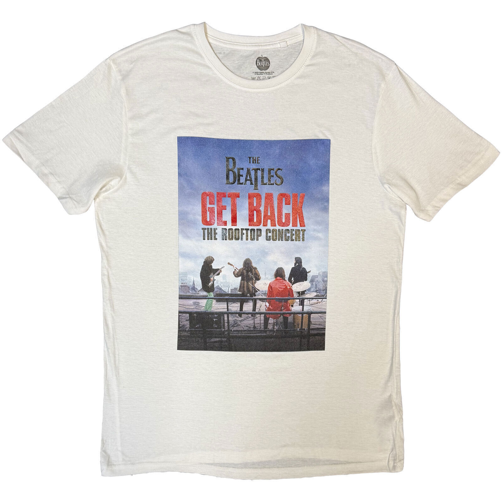 T-shirt The Beatles Rooftop Concert White L T-shirt