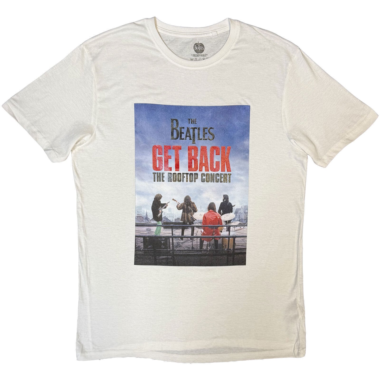 T-shirt The Beatles Rooftop Concert White XL T-shirt