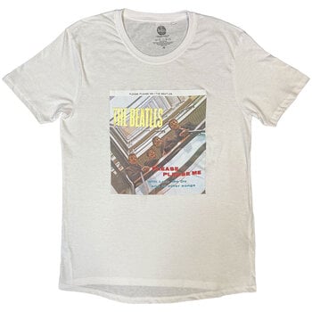 T-Shirt The Beatles Please Please Me Gold Foiled (Embellished) White S T-Shirt - 1