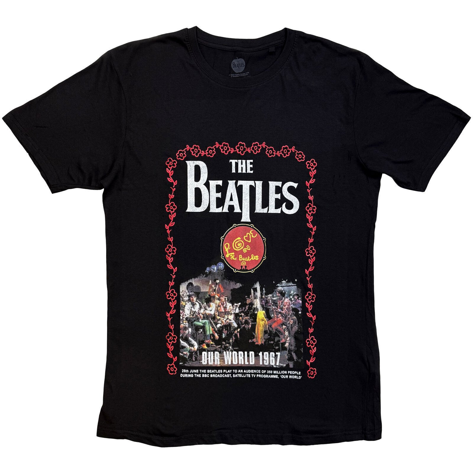 T-Shirt The Beatles Our World 1967 Black M T-Shirt