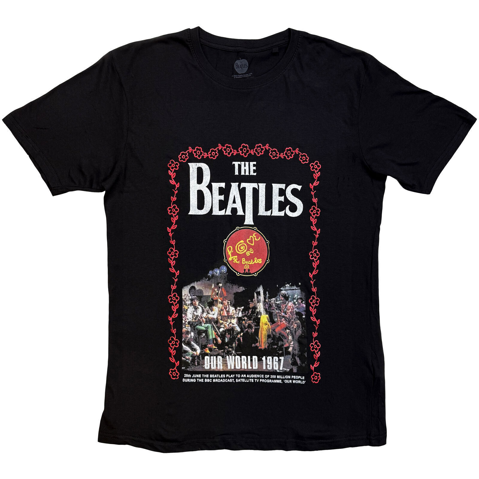 T-Shirt The Beatles Our World 1967 Black L T-Shirt