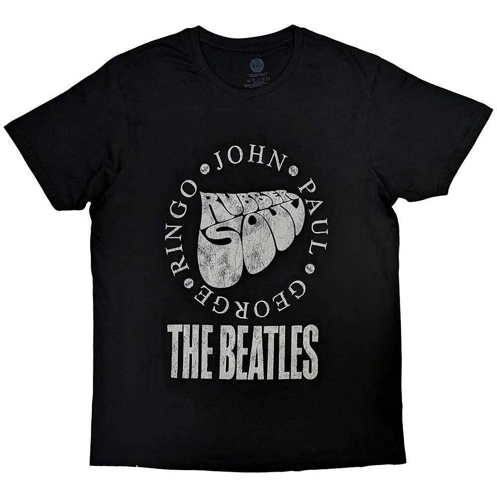 T-shirt The Beatles Rubber Soul Names Black XL T-shirt