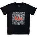 The Beatles Tickets & Logo (Puff Print) Black XL Shirt