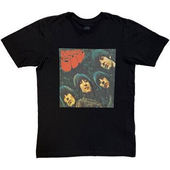 T-Shirt The Beatles Rubber Soul Album Cover Black L T-Shirt - 1