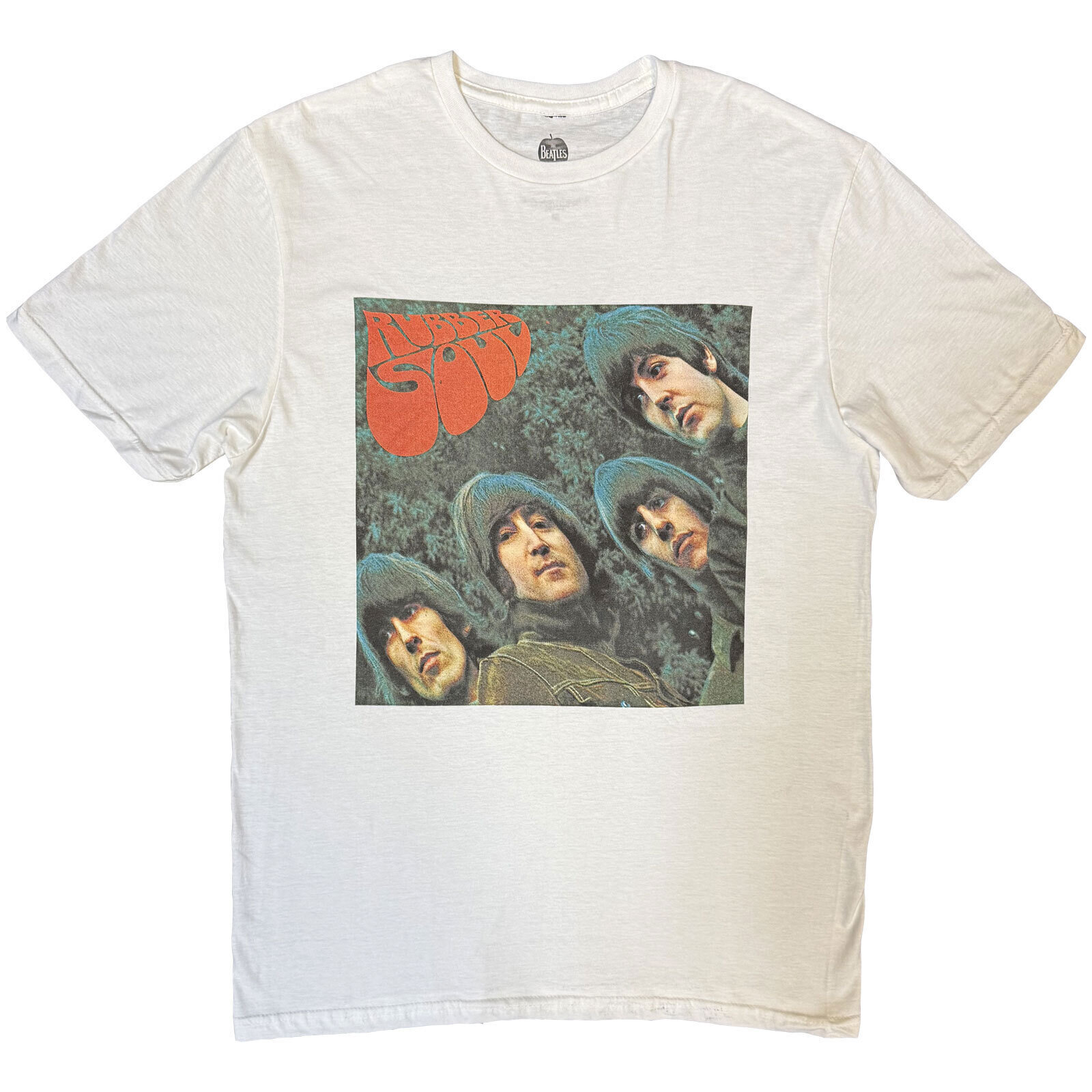 T-shirt The Beatles Rubber Soul Album Cover White L T-shirt