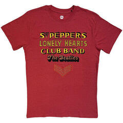 T-Shirt The Beatles Sgt Pepper Stacked Crystals (Embellished) Red M T-Shirt