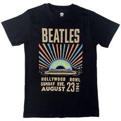 T-shirt The Beatles Hollywood Bowl Crystals (Embellished) Black L T-shirt
