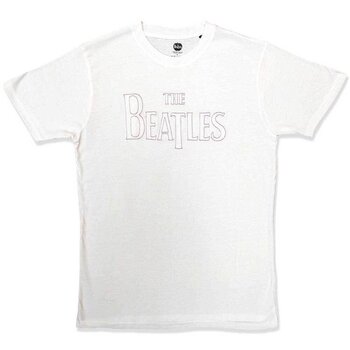 T-shirt The Beatles Drop T Embroidered (Embellished) White M T-shirt - 1