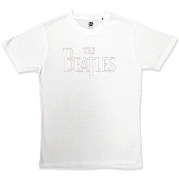 T-shirt The Beatles Drop T Embroidered (Embellished) White XL T-shirt - 1