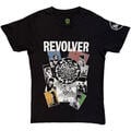 The Beatles Revolver Montage Black XL T-Shirt