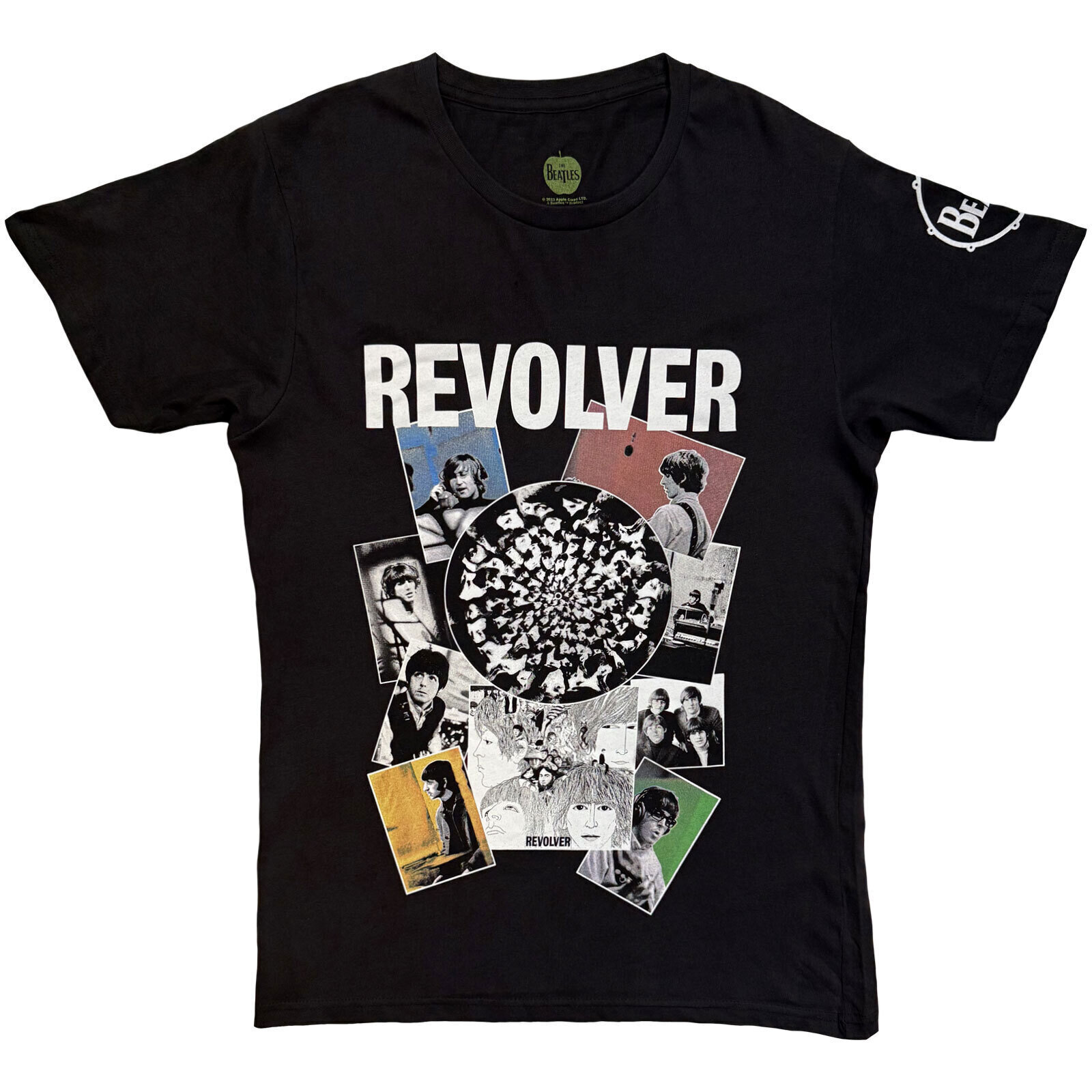 T-Shirt The Beatles Revolver Montage Black 2XL T-Shirt