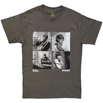 T-Shirt The Beatles Revolver Studio Shots Charcoal Grey L T-Shirt - 1