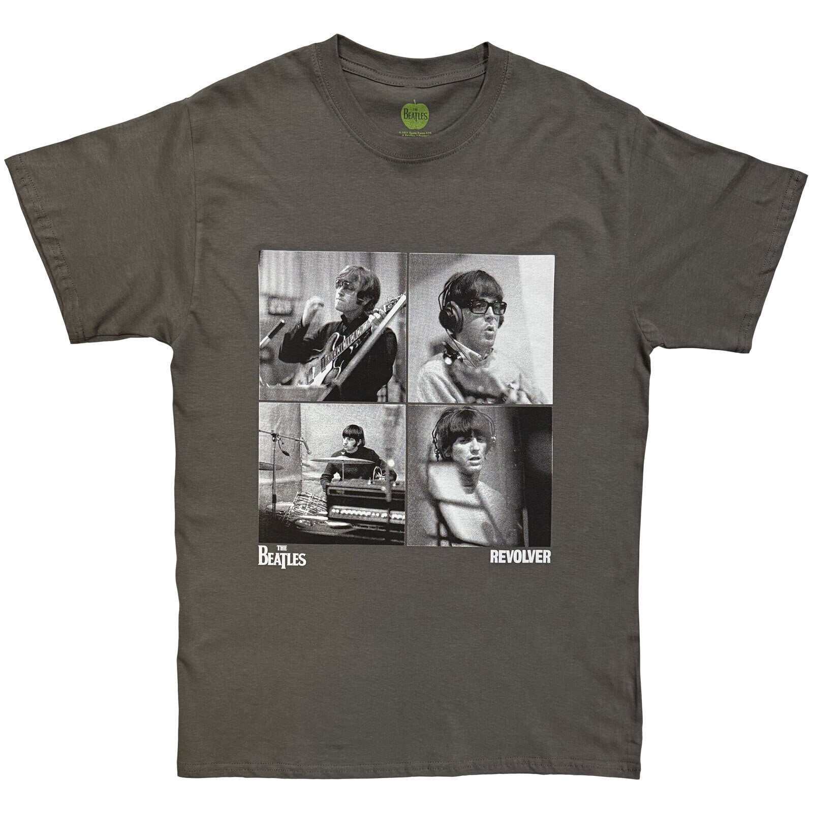 T-shirt The Beatles Revolver Studio Shots Charcoal Grey XL T-shirt