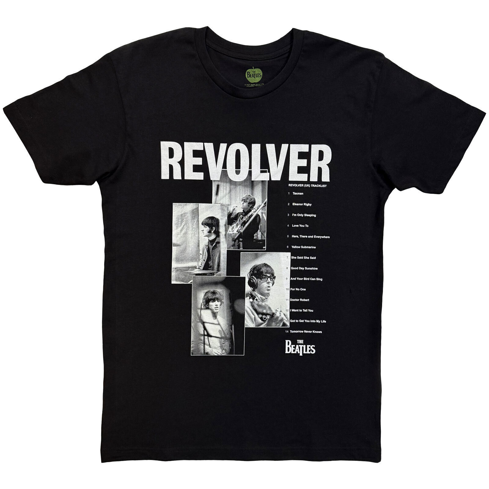 T-Shirt The Beatles Revolver Track List Black S T-Shirt