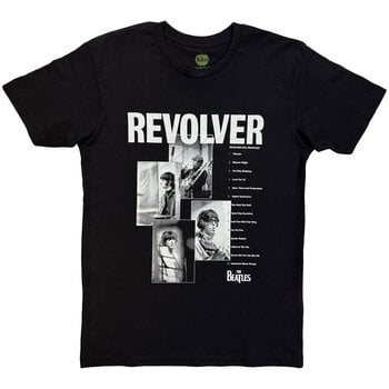 T-shirt The Beatles Revolver Track List Black L T-shirt - 1