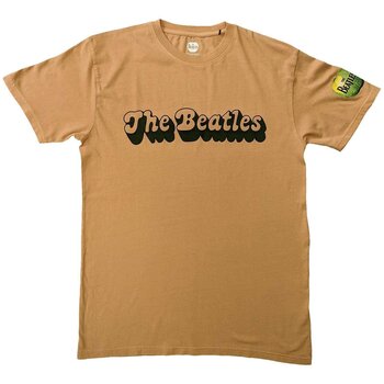 T-shirt The Beatles 70s Logo (Sleeve Print) Sand 2XL T-shirt - 1