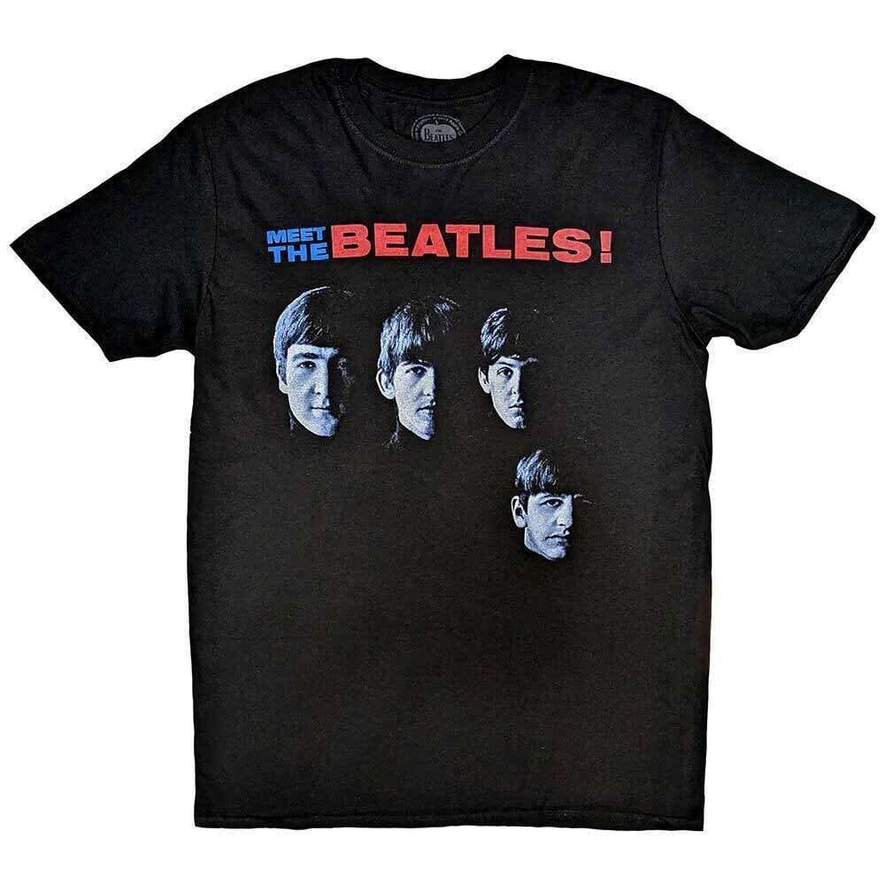 T-särk The Beatles Meet The Beatles Black M T-särk
