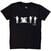 T-Shirt The Beatles Saville Row Line Up Silhouette Black M T-Shirt