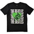 The Beatles Love Me Do Graffiti Heart Black XL Camiseta de manga corta