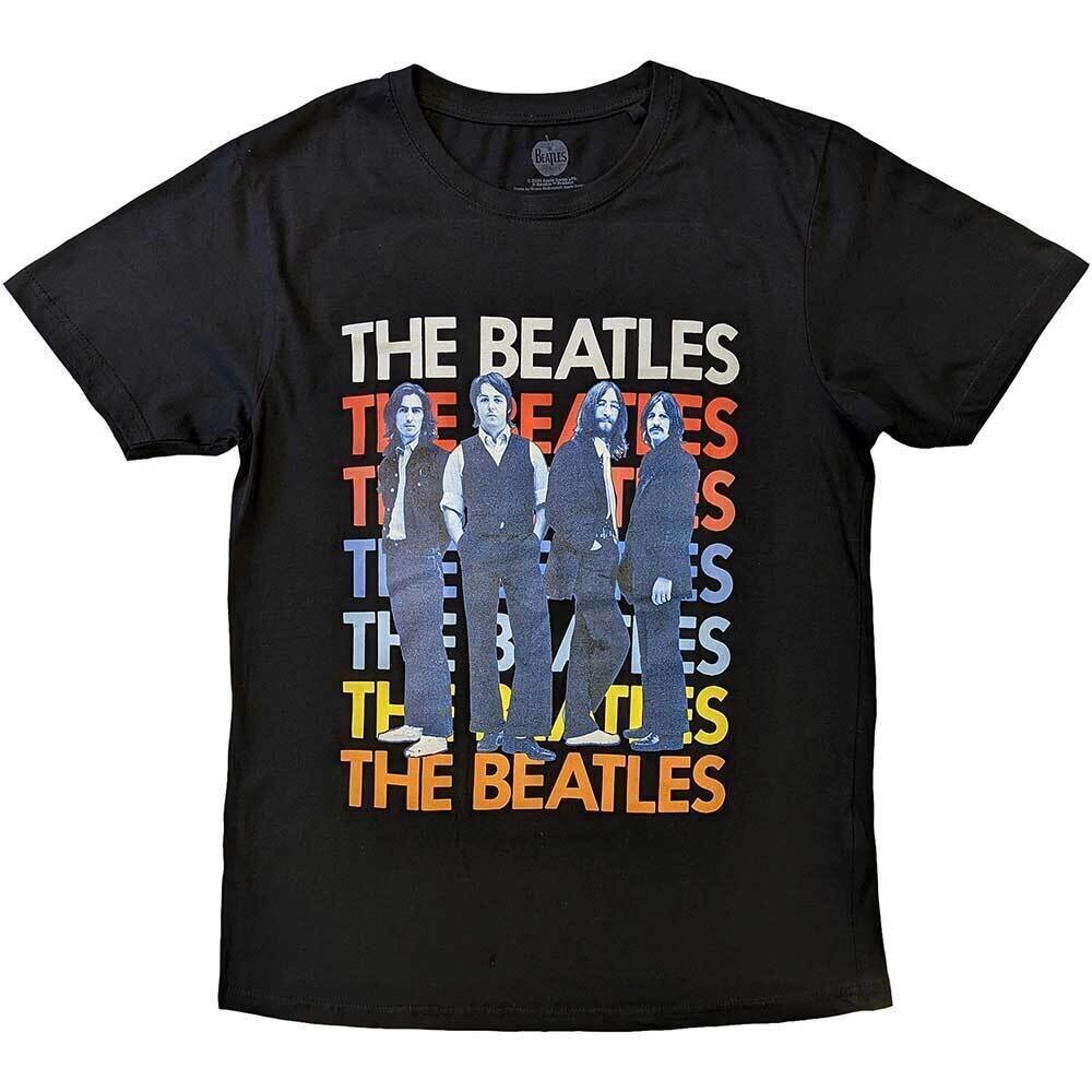Camiseta de manga corta The Beatles Iconic Multicolour Black S Camiseta de manga corta