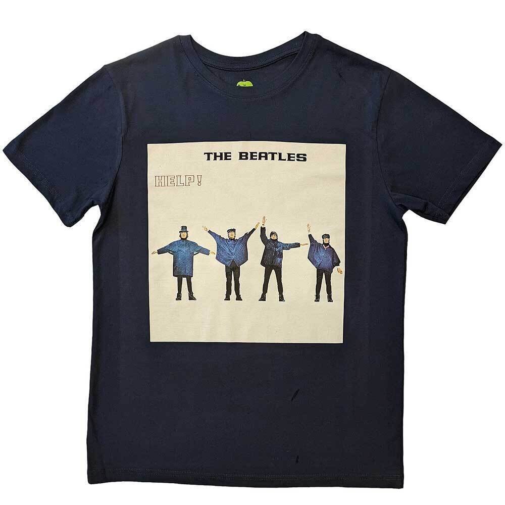 T-Shirt The Beatles HELP! Album Cover Navy Blue 2XL T-Shirt