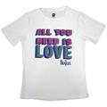 The Beatles All You Need Is Love White S Damskie Koszulka